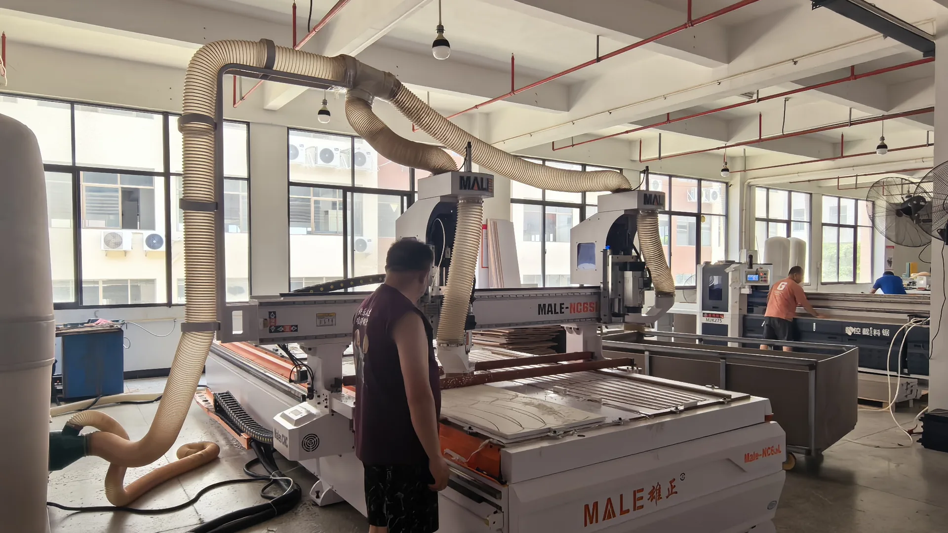 CNC machining area at Meisen's Quanzhou factory