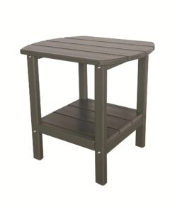 Modern Double-Layer HDPE Side Table Outdoor Furniture for Courtyard Park School Farmhouse & Hotel Use