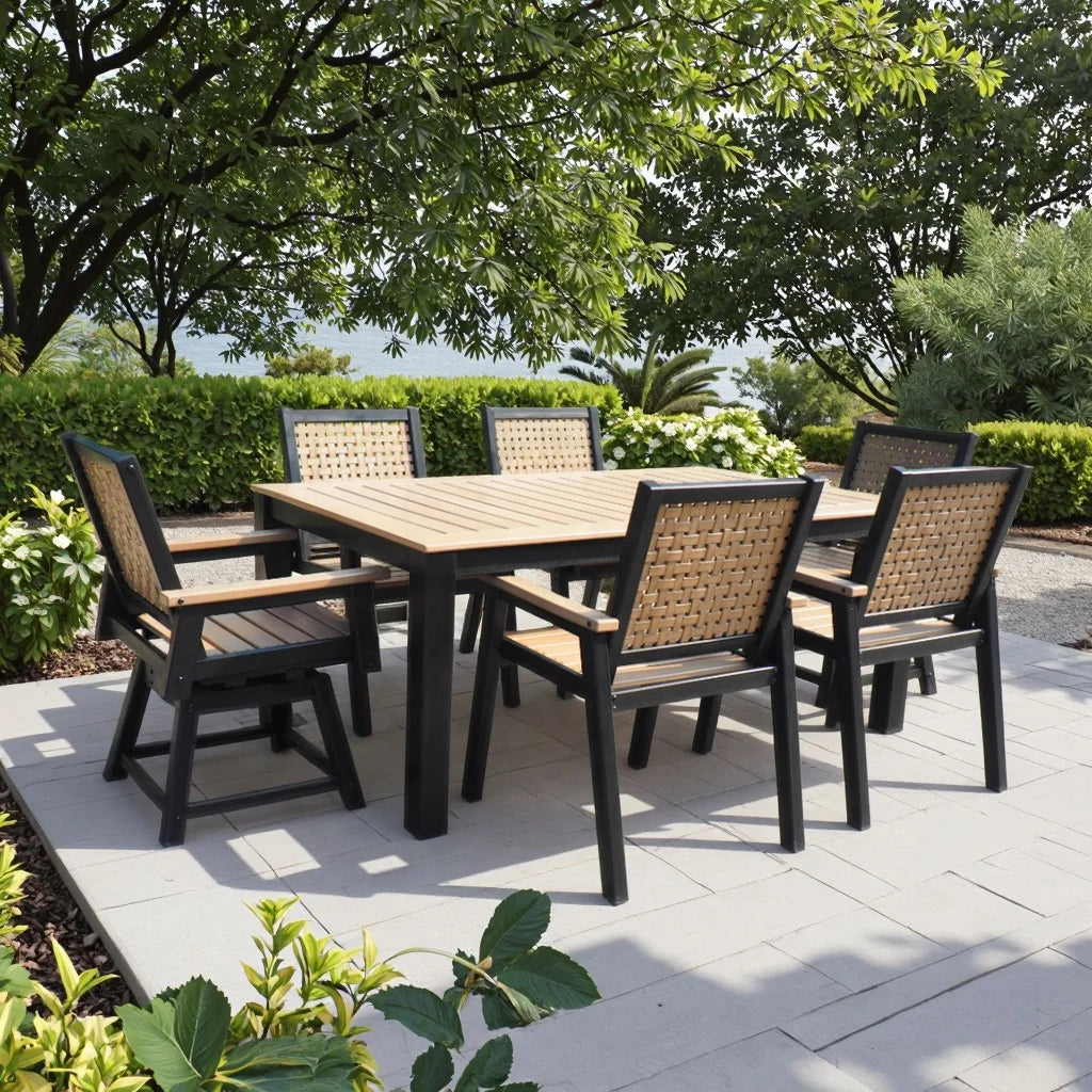 Modern Design HDPE Plastic Beach Table Premium Quality for Outdoor Restaurants Seaside Parks Long Table Picnics - Image 4