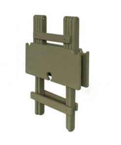 Alternative view of Lightweight Modern Outdoor HDPE Square Bar Table Chair Durable American Sunproof Patio Foldable Design for Coffee Shop Courtyard