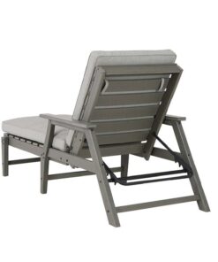 Alternative view of Modern HDPE Design Outdoor Folding Sun Lounger for Deck Pool Courtyard Villa or Park Use