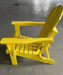 Alternative view of Modern HDPE Adirondack Chair for Outdoor Leisure Foldable Recliner Stylish Design for Beach Pool Balcony Villas Courtyards Park