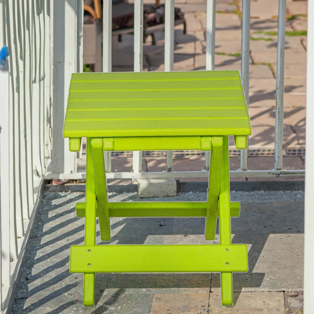 American Style Outdoor HDPE Square Bar Table and Chair Sunproof Coffee Shop Cafe Tables - Image 6