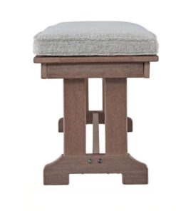 Alternative view of Contemporary Style HDPE Outdoor Dining Bench for Use for Garden or Stool Outdoor