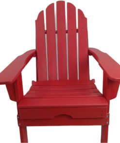 American Style Outdoor HDPE Square Camping Chair with Sunproof Feature Modern Design for Coffee Shop Patio Balcony & Chair