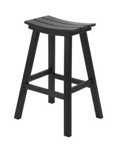 HDPE Outdoor Bar Chair American Style Modern Design Sunproof Anti-Corrosion HDPE Stool for Garden Villa Casual Seat