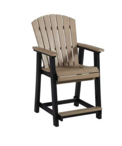 Modern Adirondack Chair Waterproof HDPE for Outdoor Use-Courtyard Exterior Park & Garden Furniture Bar Chair High bar Chair