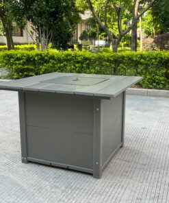 Outdoor HDPE Fire Pit Table Garden Fire Pit for Park Use Elegant Outdoor Furniture