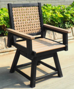 Alternative view of Minimalist Modern Outdoor Swivel Chair Dining Set for Garden Chair for Restaurant Garden Furniture Tavoli Sedie Rattan