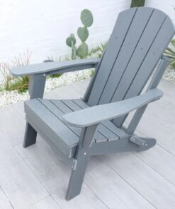 HDPE Adirondack Chair for Garden Modern Style Outdoor Patio Furniture for Courtyard Folding HDPE