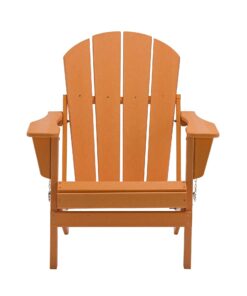 Alternative view of Modern Outdoor Adirondack Chair HDPE Foldable Chair Feature for Beach Pool Balcony Leisure Villas Courtyards
