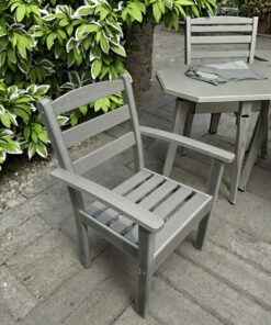 Alternative view of Modern Outdoor HDPE Dining Chairs for Patio Balcony Villa Park Gym-Durable Casual Dining Furniture for Open Air Cafe Living Room