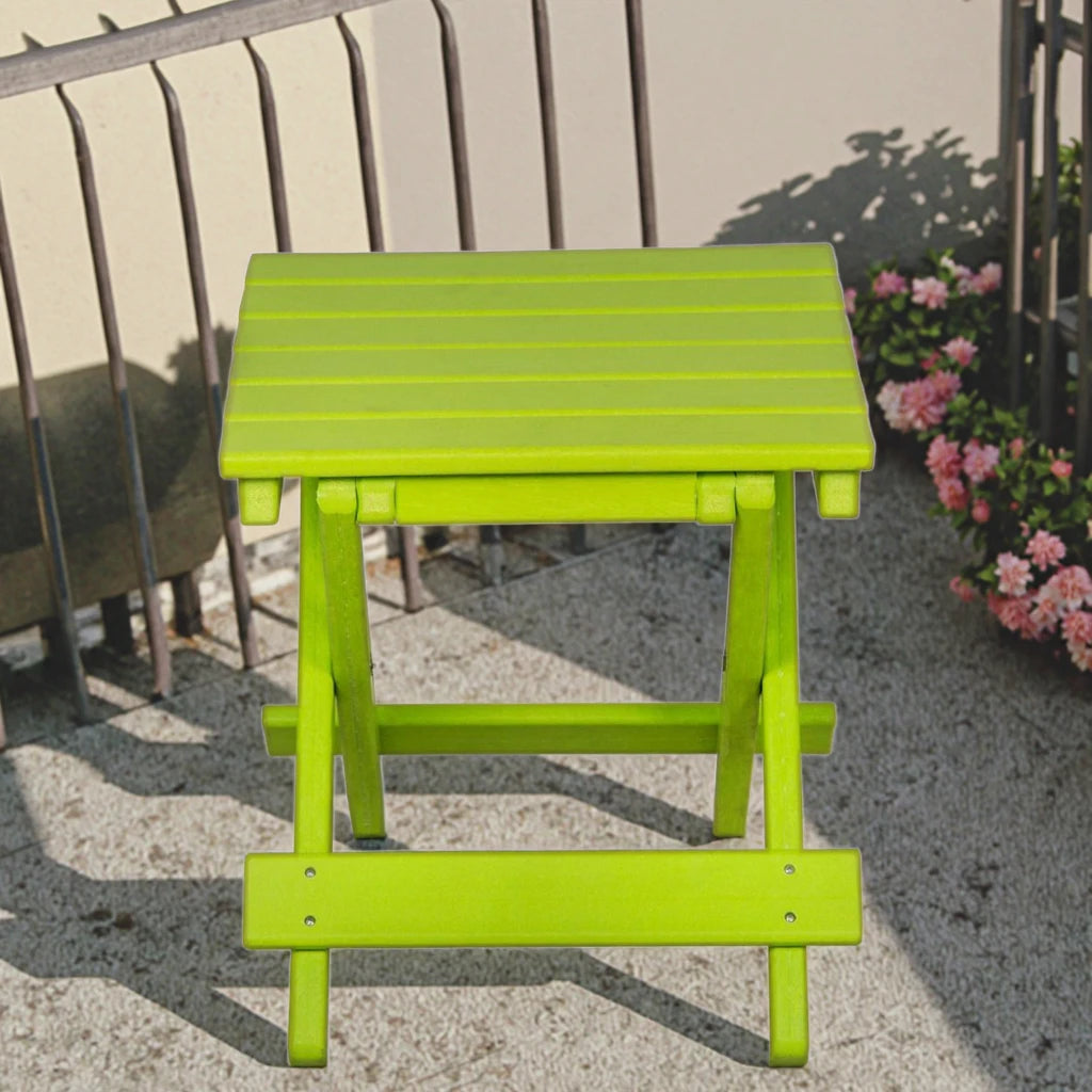 American Style Outdoor HDPE Square Bar Table and Chair Sunproof Coffee Shop Cafe Tables - Image 5