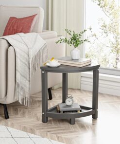 HDPE Grey Shower Stool Waterproof Indoor/outdoor Bathroom Furniture Shaving Legs Baffle Storage Shelf Corner Bench Seat