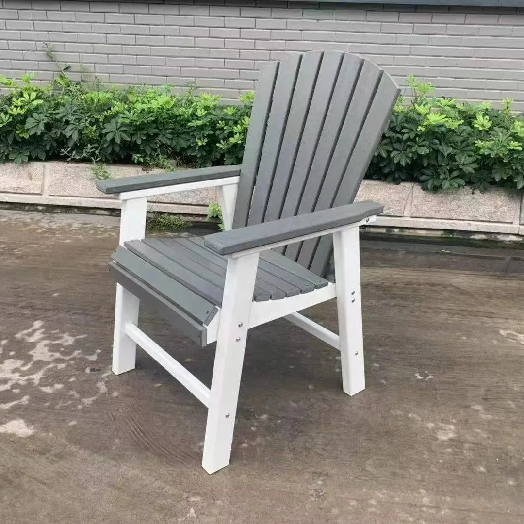 Modern Premium Grey Adirondack Arm Chair Waterproof HDPE Durable Furniture for Outdoor Parks Gardens Chair Fauteuil - Image 2
