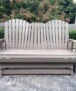 Alternative view of Modern Style HDPE Adirondack Chair Casual Beach Pool Balcony Furniture for Outdoor Gliding tandem Chairs Sets Villas