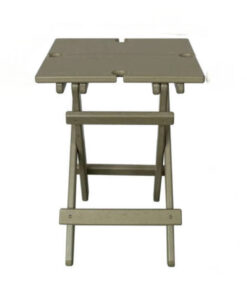 Lightweight Modern Outdoor HDPE Square Bar Table Chair Durable American Sunproof Patio Foldable Design for Coffee Shop Courtyard