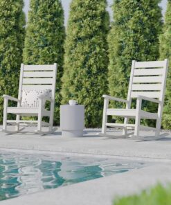 Alternative view of Furniture All-Weather Indoor/Outdoor Rocking Chair Modern Design HDPE Rocker