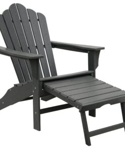 Modern Design Outdoor Lounge Chairs Foldable HDPE Beach Chairs Leg Rests Sunbeds Outdoor Furniture