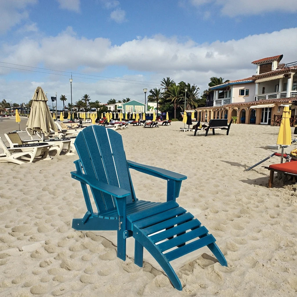 Modern Design Outdoor Recliner Beach & Pool Frog Chair with HDPE Seat for Balcony Leisure for Hotels Villas & Courtyards - Image 4