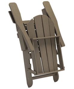 Alternative view of Modern HDPE Adirondack Chair for Outdoor Foldable Recliner for Beach Leisure Villas Park Fishing Perfect Furniture for Outdoor