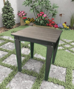 Alternative view of Modern HDPE End Tables Square Side Table Small Coffee Table for Indoor Outdoor Courtyard  Furniture for Patio Backyard Pool Park