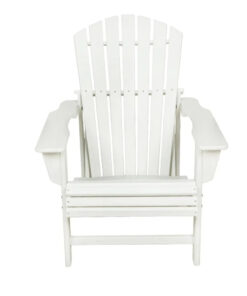 Modern Design Outdoor Recliner Beach & Pool Frog Chair with Wood Seat for Balcony Leisure for Hotels Villas & Courtyards