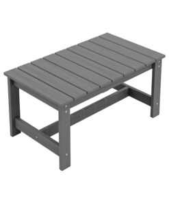 Modern Style Outdoor Coffee Table Living Room Application HDPE Patio Table for Outside in Grey