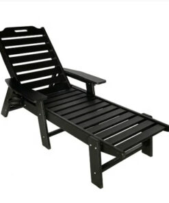 Modern HDPE Outdoor Lounger Sun Bed Versatile Design for Pool Courtyard Park or Villa Use