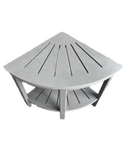 Luxury Corner Shelf HPPE Bathroom Storage Furniture for Bath & Toilet Supplies for Home Apartment & School