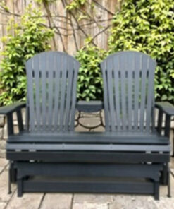 Modern HDPE Adirondack Chair Recliner Casual for Beach Villa Courtyard Outdoor Gliding tandem Chairs Outdoor Furniture