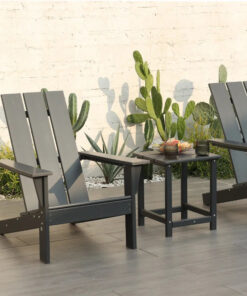 Modern Design HDPE Adirondack Chair Coffee Table for Garden Villa Pool American Style Frog Chair