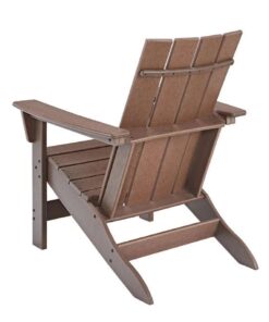 Alternative view of Modern Adirondack Chair with Durable HDPE Material Colorful Outdoor Furniture for Courtyard Park Living Room Use