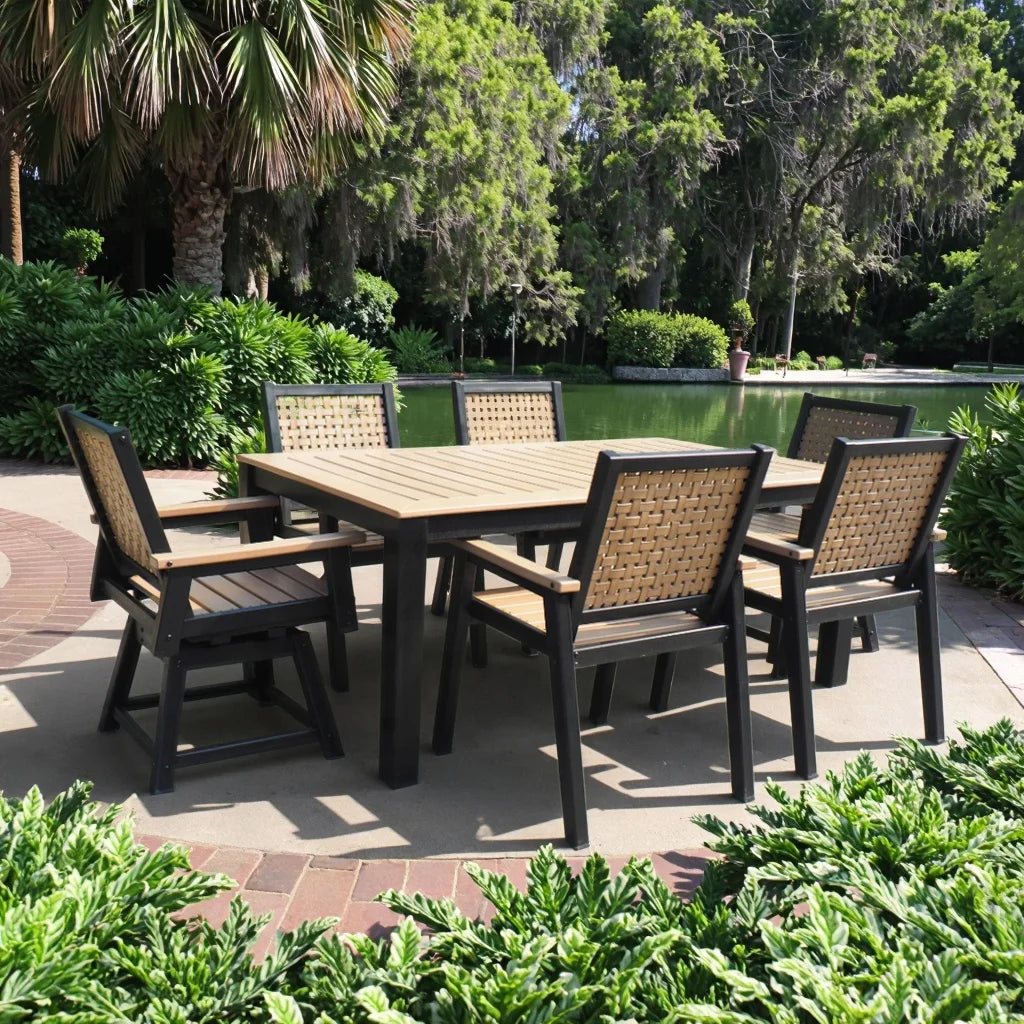 Modern Design HDPE Plastic Beach Table Premium Quality for Outdoor Restaurants Seaside Parks Long Table Picnics - Image 5