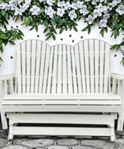 Alternative view of Modern Style HDPE Adirondack Chair Outdoor Gliding tandem Chairs Balcony Furniture for Outdoor Park Garden Courtyard Sets