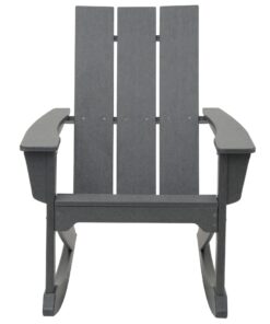 Modern Design Outdoor HDPE Furniture-Durable Recliner and Rocking Chair for Courtyard Leisure