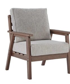 HDPE Outdoor Material Wood Grain Lounge Chair Sofa Combination for Patio Garden Hotel Furniture Muebles Para La Casa