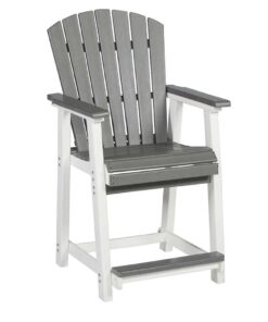 Modern Adirondack Bar Chair Waterproof HDPE Durable Outdoor Furniture for Courtyard Exterior Park & Garden