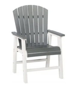 Modern Premium Grey Adirondack Arm Chair Waterproof HDPE Durable Furniture for Outdoor Parks Gardens Chair Fauteuil