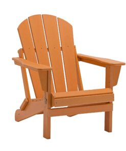 Modern Outdoor Adirondack Chair HDPE Foldable Chair Feature for Beach Pool Balcony Leisure Villas Courtyards