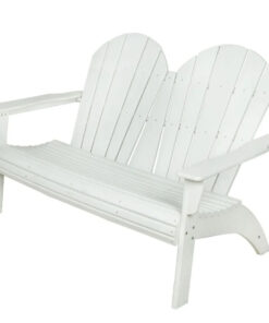 HDPE Outdoor Twin Beach Chair Recliner Casual Beach Pool Balcony Chair for Villa Courtyard Plastic Furniture