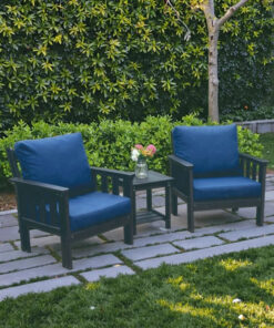 Alternative view of HDPE Outdoor Durable Lounge Chair Cushion Sofa Combination Patio Balcony Garden Sets for Hotel Hall Clubhouse Exposed