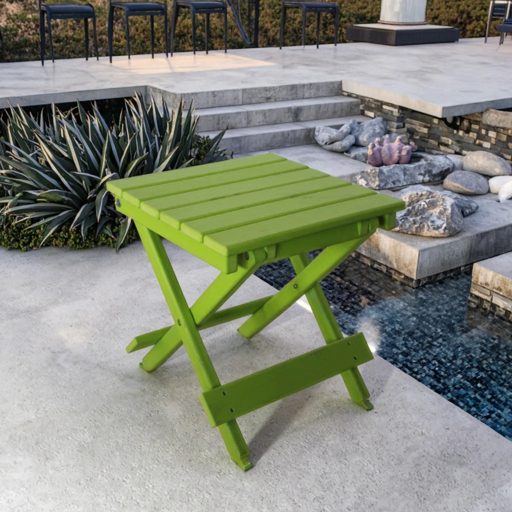 American Style Outdoor HDPE Square Bar Table and Chair Sunproof Coffee Shop Cafe Tables - Image 3