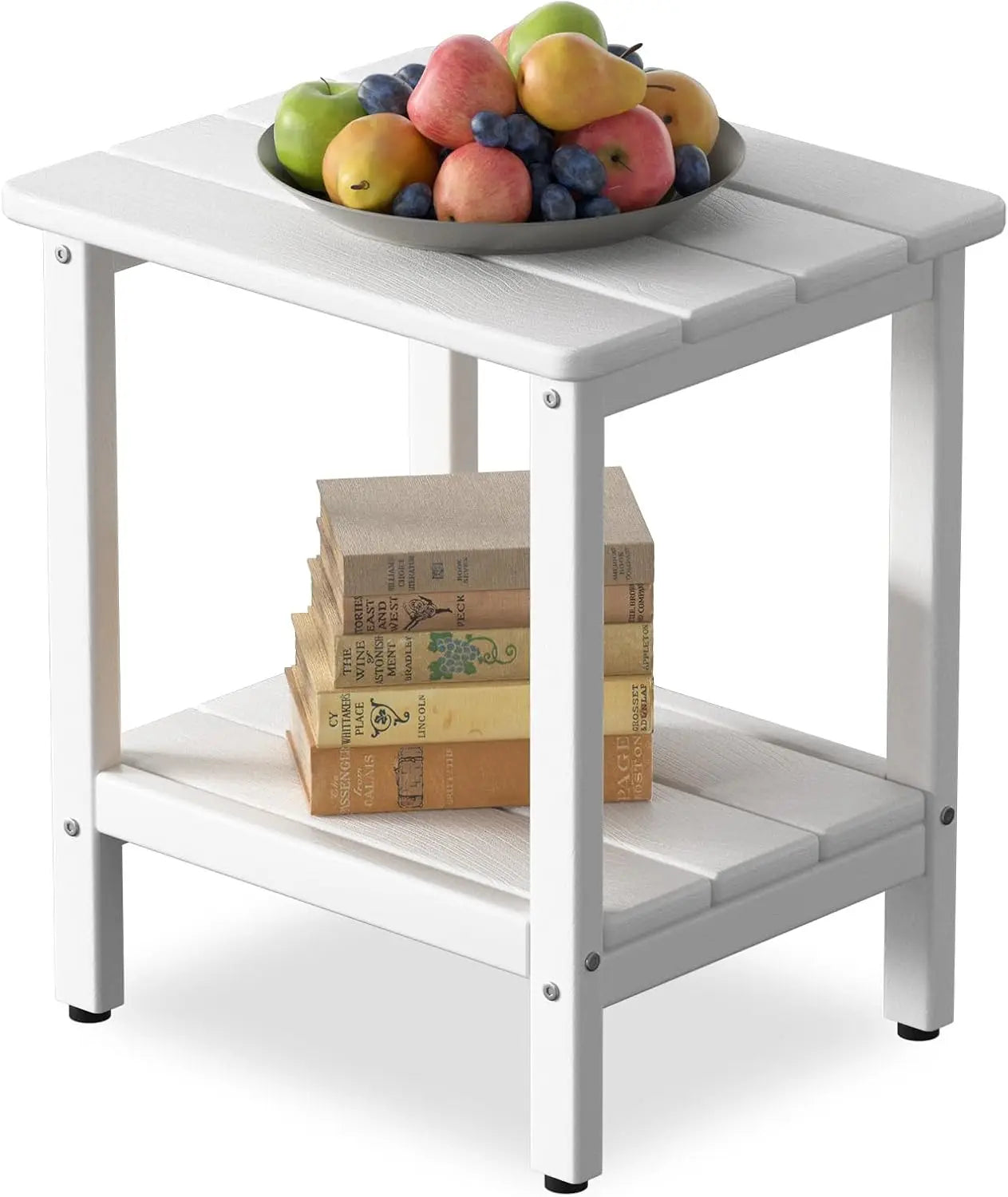 Adirondack Patio Side Table All-Weather HDPE Outdoor End Table for Porch Deck Pool-Easy Maintenance - Image 7