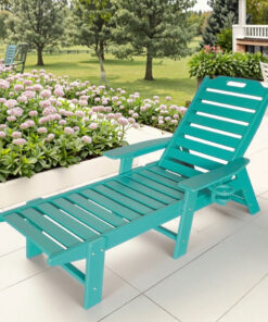 Alternative view of Modern Design HDPE Outdoor Lounger Sun Lounger for Pool or Courtyard Sunbed Exterior Use