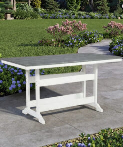 Alternative view of Durable Outdoor HDPE Patio Picnic Bar Garden Camping Table Chair-Modern Style-for Hotel Park School Villa Living Room Camping