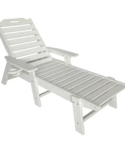 Modern HDPE Outdoor Lounger Sun Lounger for Park Pool or Courtyard Exterior Use Durable Design
