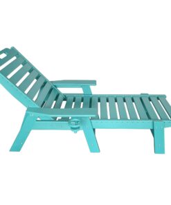 Modern Design HDPE Outdoor Lounger Sun Lounger for Pool or Courtyard Sunbed Exterior Use