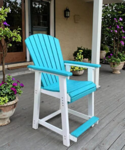 Modern Waterproof HDPE Adirondack Chair for Outdoor Use for Courtyard Exterior Furniture