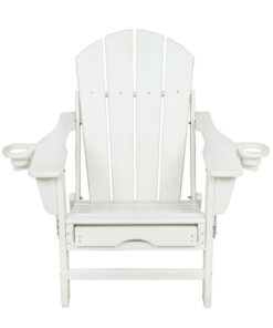 Alternative view of Modern Design Outdoor Recliner Beach & Pool Frog Chair with Wood Seat for Balcony Leisure for Hotels Villas & Courtyards